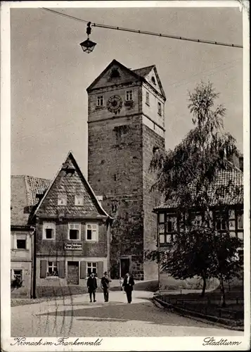 Ak Kronach in Oberfranken, Im Frankenwald, Stadtturm