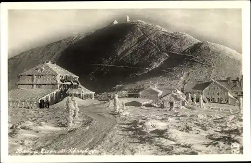 Ak Malá Úpa Kleinaupa Riesengebirge Region Königgrätz, Schneekoppe, Riesenbaude