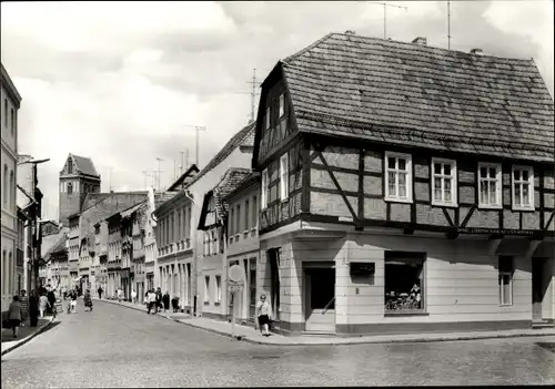 Ak Perleberg in der Prignitz, Bäckerstraße