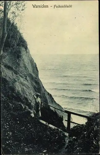 Ak Lesnoje Warnicken Ostpreußen, Fuchsschlucht