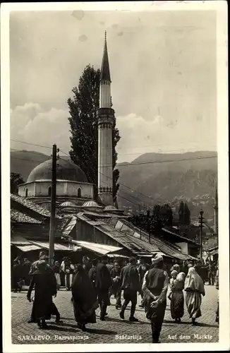 Ak Sarajevo Bosnien Herzegowina, Markt