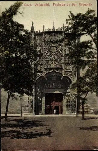 Ak Valladolid Kastilien und Leon, Fachada de San Gregorio