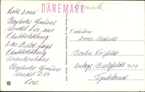 Ak Stubbekøbing Stubbeköbing Dänemark, Sygehuset