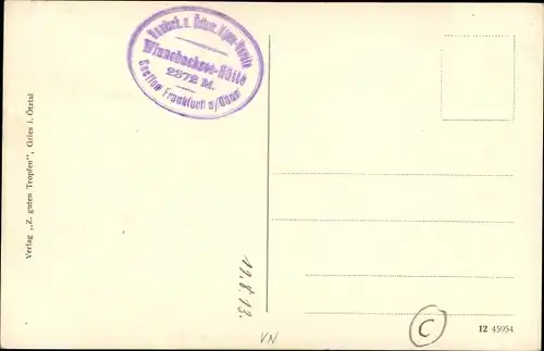 Ak Gries im Sulztal Tirol, Winnebachseehütte