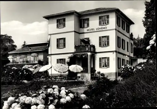 Ak Menaggio Lago di Como Lombardia, Hotel Loveno, Prop. F. Bianchi