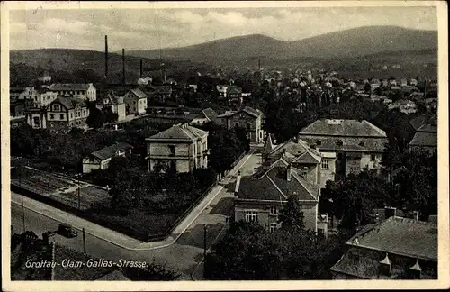 Ak Hrádek nad Nisou Grottau Region Reichenberg, Clam Gallas Straße