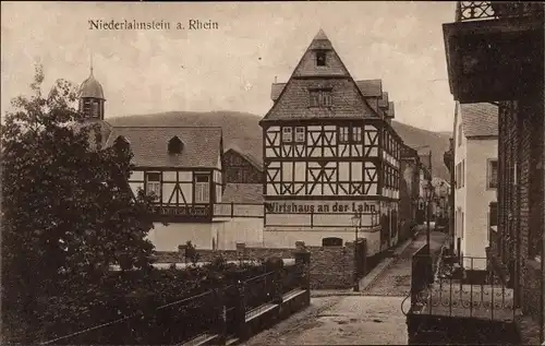 Ak Niederlahnstein Lahnstein am Rhein, Wirtshaus an der Lahn