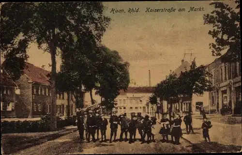 Ak Haan im Kreis Mettmann, Kaiserstraße am Markt, Kinder