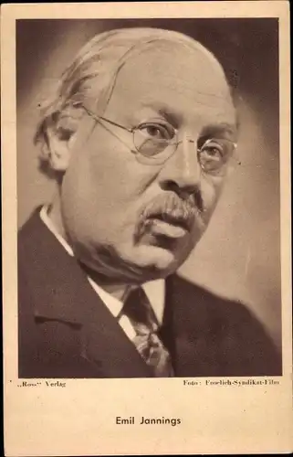 Ak Schauspieler Emil Jannings, Portrait