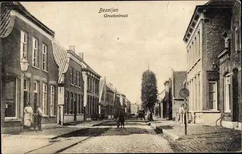 Ak Besoijen Waalwijk Nordbrabant Niederlande, Grootestraat