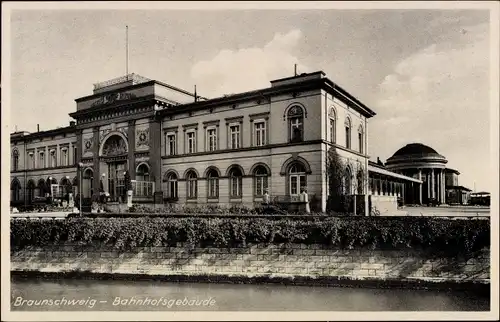 Ak Braunschweig in Niedersachsen, Bahnhof