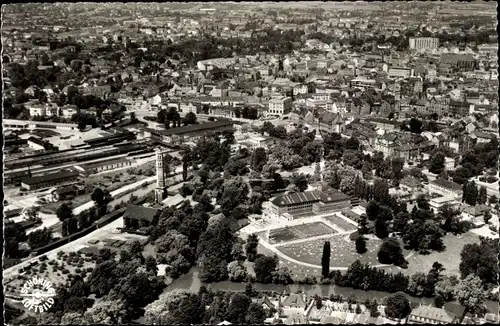 Ak Braunschweig in Niedersachsen, Panorama, Fliegeraufnahme