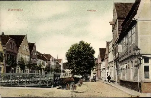 Ak Buxtehude im Kreis Stade, Straßenpartie, Ostfleth