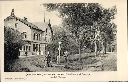 Ak Garstedt Lüneburger Heide Niedersachsen, Gasthaus zur Ohe, zwischen Schnelsen und Ochsenzoll