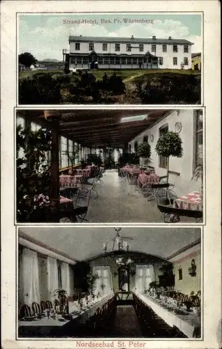 Ak Nordseebad Sankt Peter Ording, Strandhotel, Innenansicht