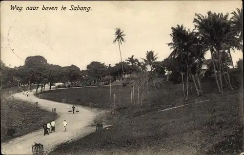 Ak Sabang Indonesien, Weg naar boven te Sabang