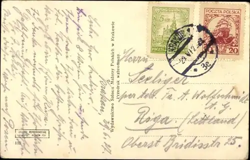 Ak Kraków Krakau Polen, Rynek, Kosciol Mariacki