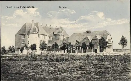 Ak Sömmerda in Thüringen, Blick zur Schule