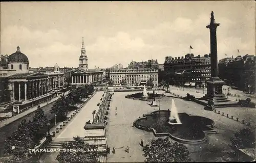 Ak London City England, Trafalgar Square