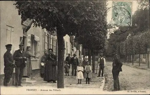 Ak Froissy Oise, Avenue des Tilleuls