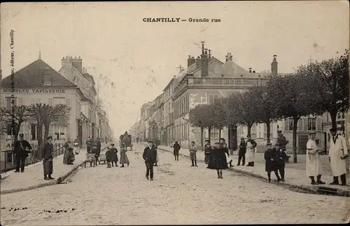 Ak Chantilly Oise, Grande Rue
