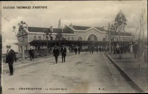 Ak Châtel Guyon Puy de Dôme, La Nouvelle Gare