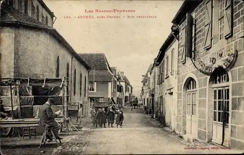 Ak Arthez de Bearn Pyrénées-Atlantiques, Rue Principale