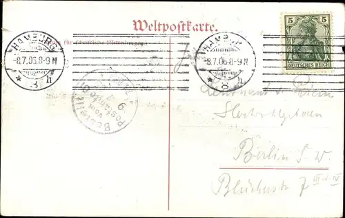 Ak Dampfer der Woermann Linie Hamburg