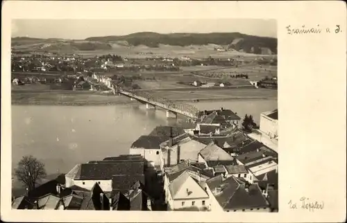 Ak Braunau am Inn Oberösterreich, Ortsansicht, Brücke