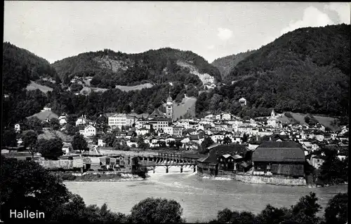 Ak Hallein in Salzburg, Ortsansicht, Panorama