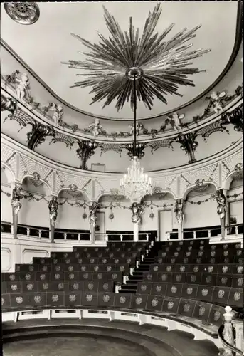 Ak Potsdam in Brandenburg, Sanssouci, Theater im Neuen Palais, Innenansicht