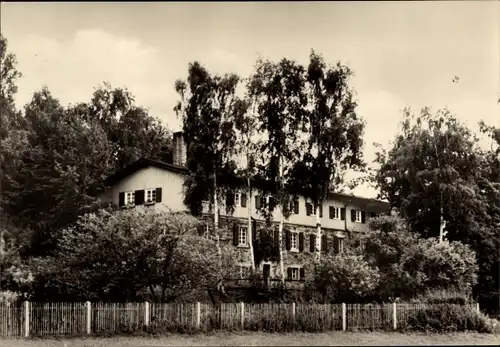 Ak Grethen Parthenstein in Sachsen, Jugendherberge Erich Weinert, Außenansicht