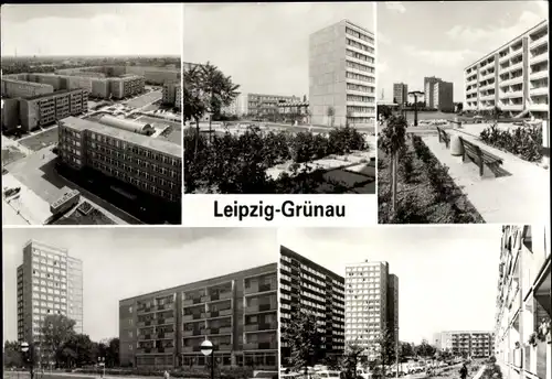 Ak Grünau Leipzig in Sachsen, Hochhäuser