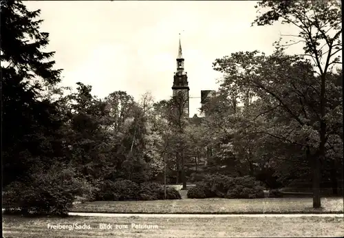 Ak Freiberg in Sachsen, Blick zum Petriturm