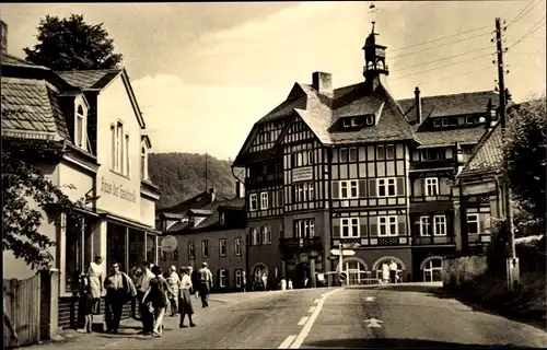 Ak Schwarzburg in Thüringen, Eisenbahn-Erholungsheim Ernst Thälmann