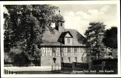 Ak Königsee in Thüringen, Blick auf die alte Kapelle