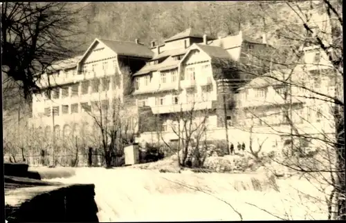 Foto Ak Bad Blankenburg in Thüringen, Teilansicht, Winter