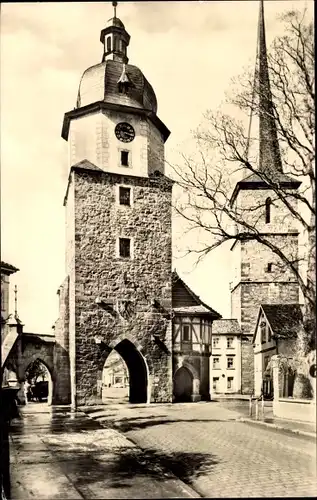 Ak Arnstadt in Thüringen, Riedturm und Jakobsturm
