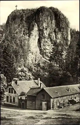 Ak Tambach Dietharz in Thüringen, Der Falkenstein