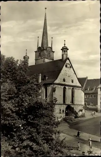 Ak Pößneck in Thüringen, Stadtkirche