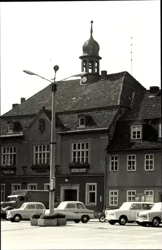 Ak Bad Blankenburg in Thüringen, Rathaus, Autos