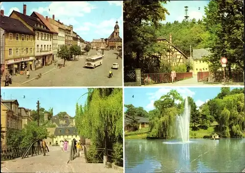 Ak Schmölln in Thüringen, Marktplatz, Blick zum Brückenplatz, Brauerei