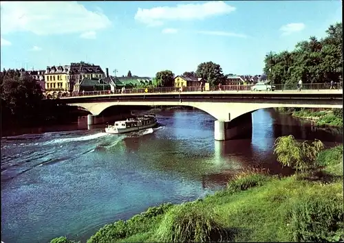 Ak Weißenfels an der Saale, Brücke des Friedens