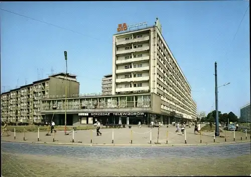 Ak Szczecin Stettin Pommern, Aleja Wyzwolenia, Hochhaus