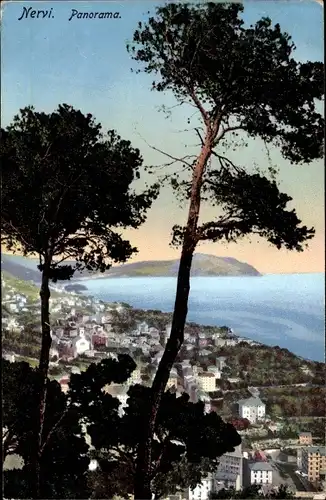Ak Nervi Genova Genua Liguria, Panorama