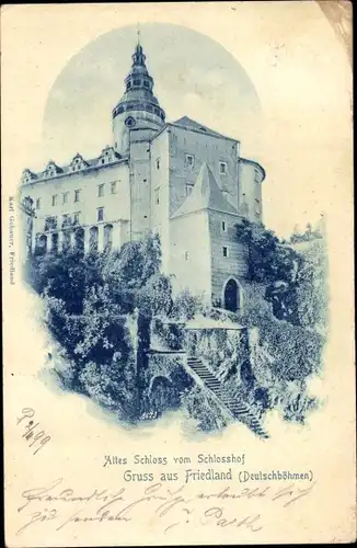 Ak Frýdlant v Čechách Friedland in Böhmen Reg Reichenberg, Altes Schloss