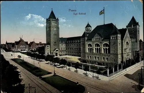 Ak Poznań Posen, Königliches Schloss