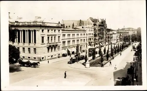Ak Poznań Posen, Straßenpartie, Hotel