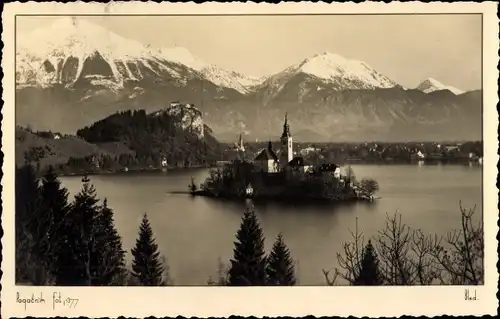 Ak Bled Veldes Slowenien, Blejski Otok, Insel