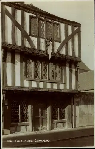 Ak Canterbury Kent England, Tudor House